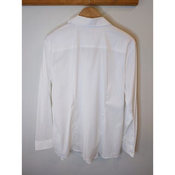 Charter Club White Button Down Shirt Classic Long Sleeve Plus Size 18 NWT - Picture 2 of 8